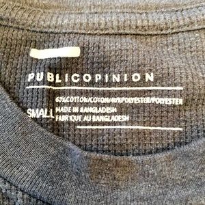 Men’s S, Public Opinion long sleeve T